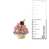 Spinningdaisy Crystal Cherry on the Top Cupcake Earrings (Pink)