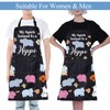 ENSIANTH Cute Hippo Aprons Hippo Cooking Aprons with Pockets Hippo