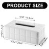 KINGFOM™ Rectangular Leather Tissue Box Tissue Holder for Home, Office,