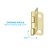 PATIKIL Small Butt Hinges 5/8 Inch, 8 Pack Mini Jewelry