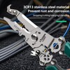 Wire Stripper, 16 in 1 Foldable Cable Stripper Multifunctional Cable