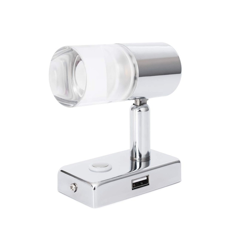 12V Reading Light LED RV Interior 2.2W with USB Port