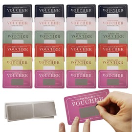 Couple Scratch-Off Cards | 24X Valentine's Day Tickets - Funny Party Game Props Valentine's Day Coupons for Valentine's Day