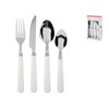 Home 756467 Cutlery Set 24 Pieces Stainless Steel White Handle
