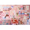 Draupnir Pink Cute Kawaii Scrapbook Kit(348pcs), Bullet Junk Journal Kit