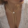 TseenYi Boho Pearl Pendant Necklace, Long Chain, Tassel Pendant Necklace,