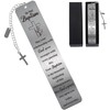 2025 Baptism Gift Bookmark: Inspiring Christian Metal Book Mark, Bible