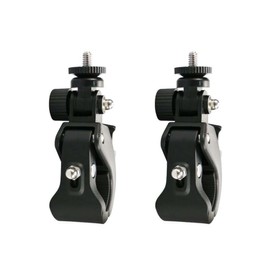 ThtRht 2 Pack Sports Camera Bike Mount Handlebar Clamp Clip Stand Base with 1/4 Screw Adapter for Gopro Hero DJI Osmo Insta360 Motorcycle Bicycle Action Cam Dash GPS Field Monitor Lights