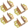 4 PCS Heavy Duty Bed Rail Metal Brackets Support Hinges