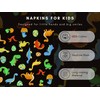 PurpleEssences Kids Reusable Cloth Napkins | 2-Ply, Reversible | Thick,
