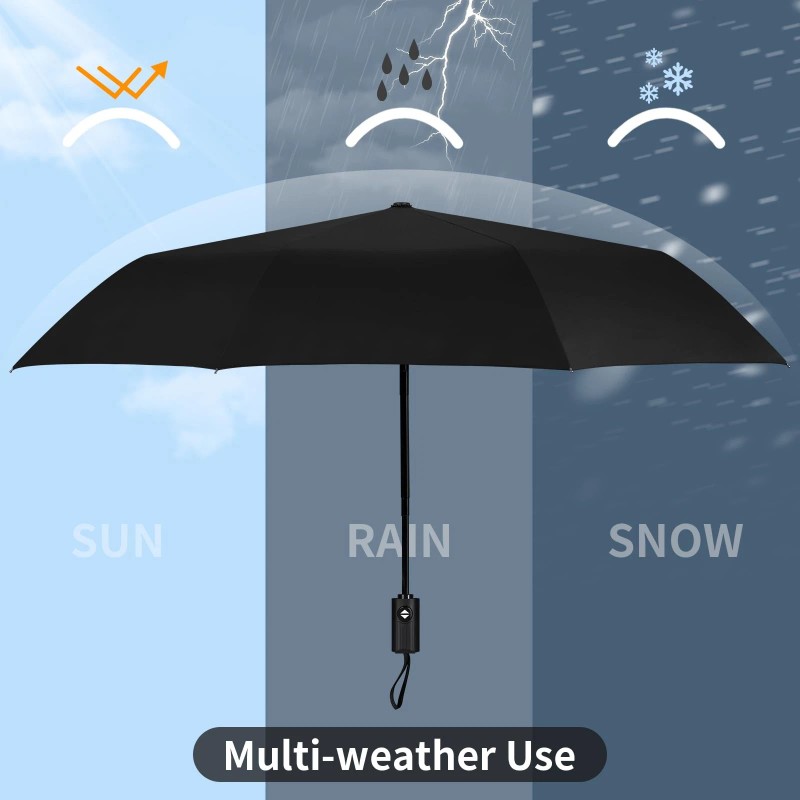 Yoobure Windproof Travel Umbrella, Automatic Umbrellas for Rain - Compact