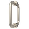 CRL 6" Brushed Nickel (BM Series) Tubular Back-To-Back Pull Handle