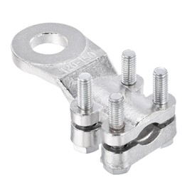 sourcing map Ground Rod Clamp Grounding Clamps Wire Connector for 0.18 to 0.77 Clamping Pipe Range Pack of 1