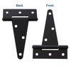 FengWu 10 Pack T-Strap 4 Inch Heavy Duty Tee Hinge