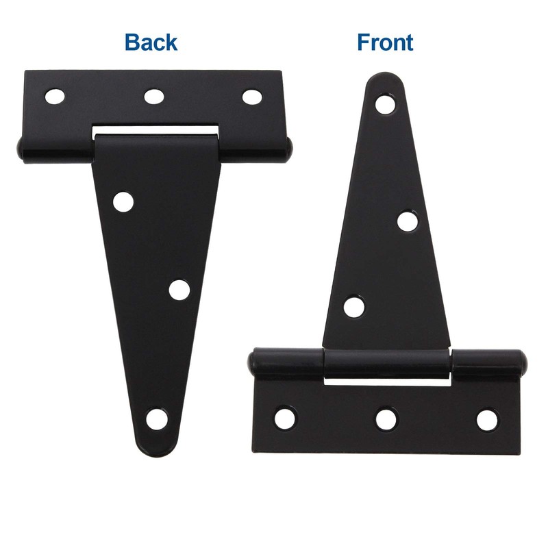 FengWu 10 Pack T-Strap 4 Inch Heavy Duty Tee Hinge