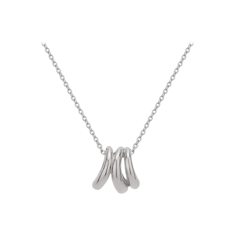 Gold&Deer 14KGP Triple Bold Wave Necklace Ash Gold / 골드앤디어