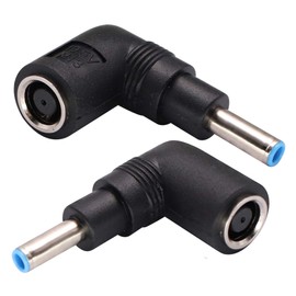 AAOTOKK Laptop-Stromadapterkabel, DC 7,4 mm x 5,0 mm Buchse auf 4,5 mm x 3,0 mm Stecker, Ladeanschluss, Stromkonverter, Kabel, DC Jack für HP Notebook Adapter, Ersatz-Netzkabel Adapter