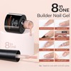 Modelones Builder Gel 6 Colors, 8-in-1 Builder Nail Gel Set