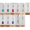 Measuring/graduated cylinder earrings; jewellery gift for scientist or teacher. Chromium