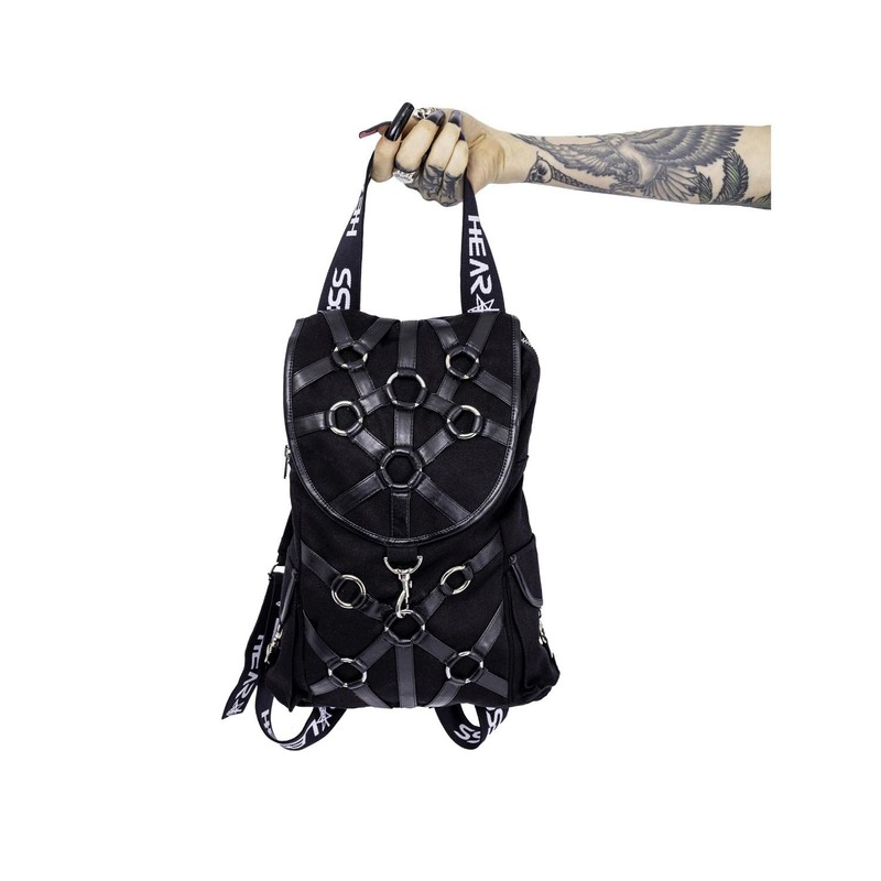 Wild Star Hearts Heartless Morality Bag Gothic Occult Black Mini