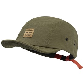 Clape Low Profile Dad Hats 5 Panel Snapback Cap Short Bill Hat Flat Top Baseball Dad Sun Cap Hip Hop Cadet Caps, Green