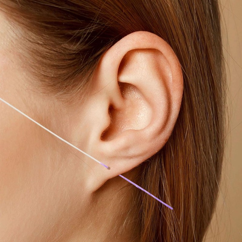 Ear Piercing Cleaner Floss,Ear Hole Cleaner,Ear Piercing Cleaner,180PCS Piercing Cleaner