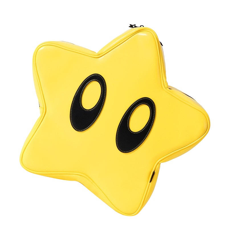 Star Backpack Bright Yellow Cute Stylish Schoolbag Waterproof Large Capacity