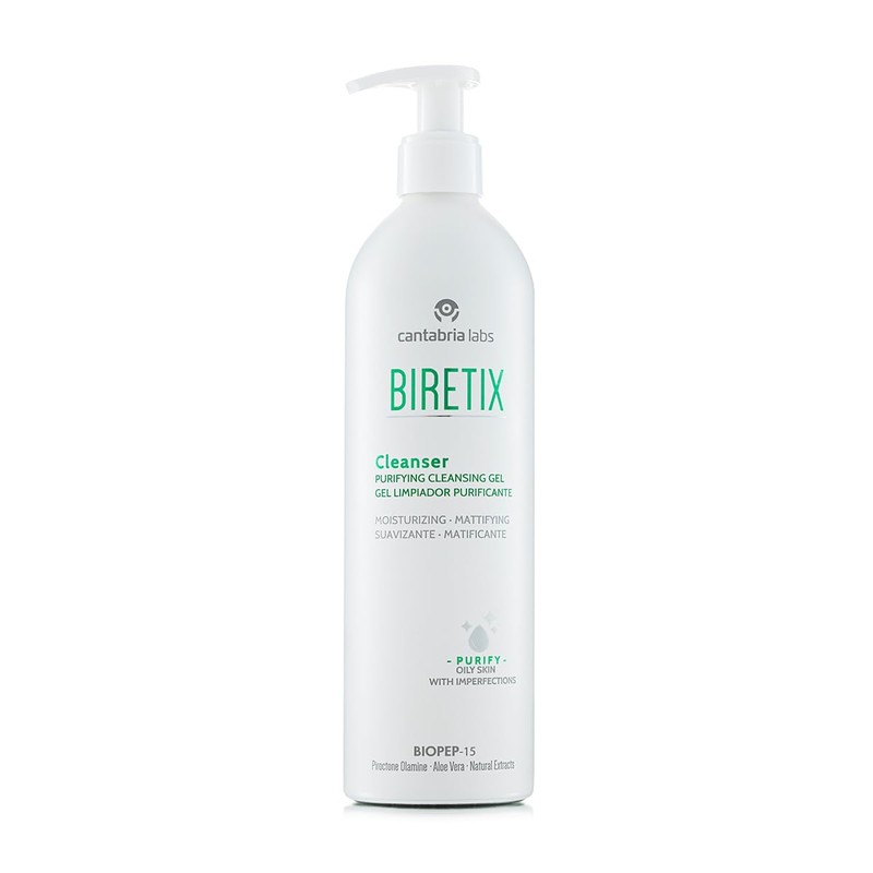 Cantabria Biretix Gel Limpiador Purificante, Piel Mixta y Grasa, 400