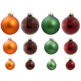 40pcs Glass Christmas Balls Ornaments, Premium Hanging Baubles Collection for Christmas Tree (Oh How Joyful)