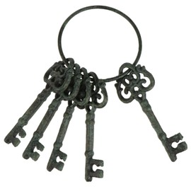 Home Ornament Vintage Set Antique Cast Iron Ring Cast Iron Crafts Ornament Vintage Cast Iron Decor Wall Decoration DIY Home Decoration