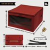 Crikon Hat Storage Box for Cowboy Hat, Square Foldable Travel