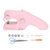 Handheld Sewing Machine Pink Household Small Portable Electric Double Thread