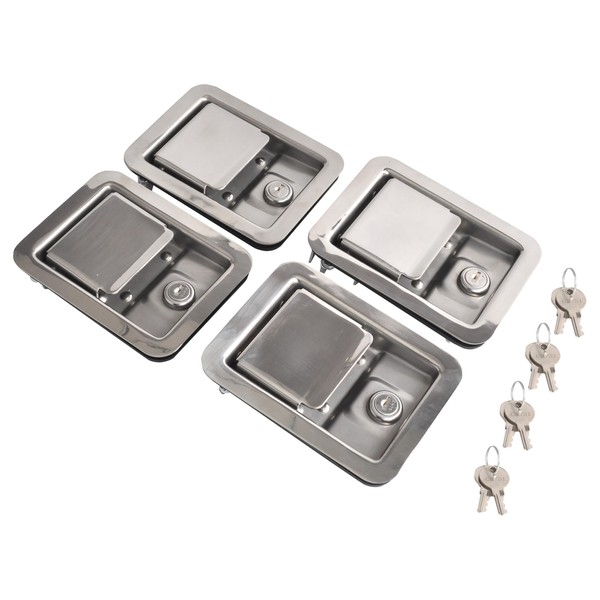 FGJQEFG Stainless Steel Door Lock Handle Latch Large 5.5 Inches