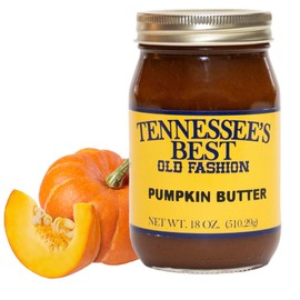 Tennessee's Best Old Fashioned Pumpkin Butter | Handcrafted With Simple Ingredients | Small Batch Made | 18 oz Resealable Glass Jar