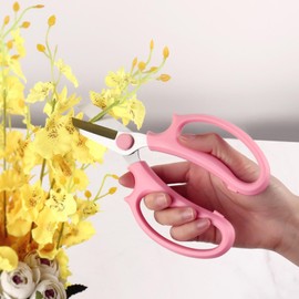 Gardening Scissor Black Sharp Blade Steel Alloy Garden Shears for Cutting Flowers Trimming Plants of Yard Florist Rose Herb Hedge and Fruits Picking