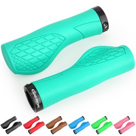 GXCROR Ergonomic Bicycle Grips for 22.2 mm Handlebar MTB Handlebar Grips Non-Slip with Dual Lock Design Suitable for Trekking Bike / Mountain Bike / Road Bike