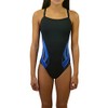Adoretex Women's Side Wings Thin Strap Swimsuit(FN029)-Blk/Purple-30