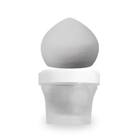 Leirinik Make-up Schwamm – ultraleichte, hochwertige, hautfreundliche Beauty-Blender für präzises, ebenmäßiges Auftragen von flüssigen und cremigen Produkten, Grau, 1 Stück mit Box - ultraweich