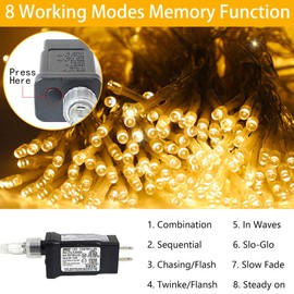 MUYUN Waterfall Christmas String Lights with 317 LED Star Hanging Twinkle Fairy Curtain Lights for Party Wedding Patio Indoor Outdoor Decorative Water Flow Lights (Star-Warm White)