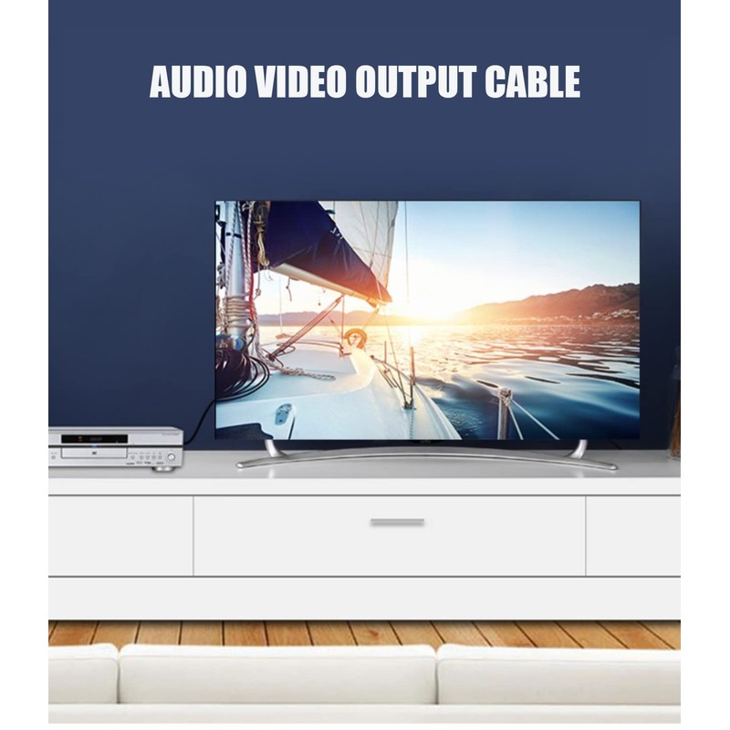 Av Cable, 3.5mm to RCA AV Output Cable for TV,