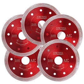 5Pcs Diamond Saw Blades, 4-1/2" Tile Grinder Cutting Blade for Angle Grinder Tile, Super Thin Indestructible Disc for Grinder for Cutting Porcelain Ceramic Granite Marble Tile.