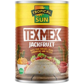 Tropical Sun Ready-to-Eat Tex Mex Jackfruit, 400g (Pack of 1) | Vegan and Vegetarian Friendly | Perfect for Tacos, Burritos, Sandwiches + more!