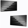 USA American Metal Flag Auto Fender Emblem for Cars Trucks