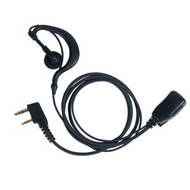 Sarcia Walkie Talkie Earpiece Headset with MIC PTT for Baofeng UV-5R UV-82 BF-888S NX-1200 NX1300 RT15 RT21 RT22 RT68 H-777S Two Way Radio G Shape,4 Pack