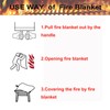TUNGTAR Emergency Fire Blanket Fiberglass Fireproof Blankets - Essential Camping