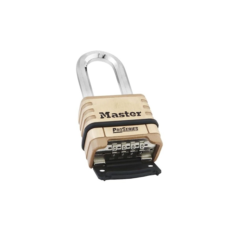Master Lock - Combination Padlock, Bottom, Black/Silver