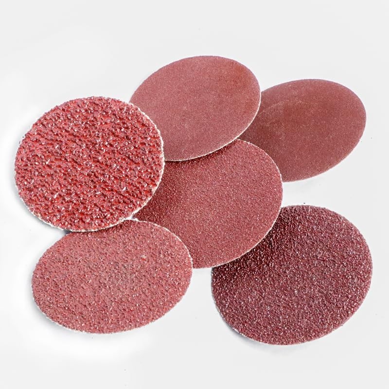 Hiqalty 100Pcs 2" inch Sanding Disc Roll Lock R-Type Sandpaper