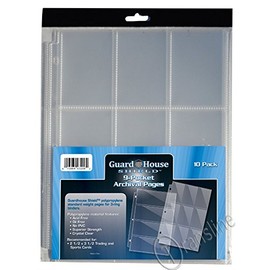 GuardHouse Shield 9 Pocket Trading / Sports / Baseball Card Pages Pack of 10