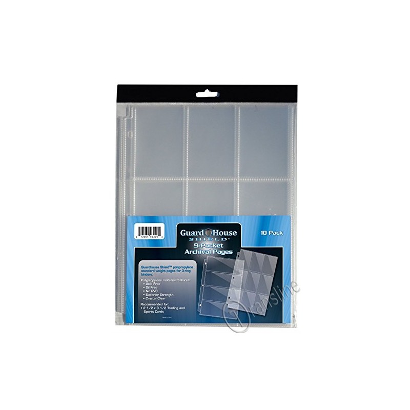 GuardHouse Shield 9 Pocket Trading / Sports / Baseball Card