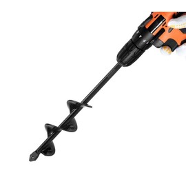 Garden Auger Drill Bit for Planting Ruooson 1.6X9in Garden AugerSpiral Drill, Easy Planter Rapid Planter Plant for 3/8" Hex Drive Drill - SIZE: 3.7x11.8 In